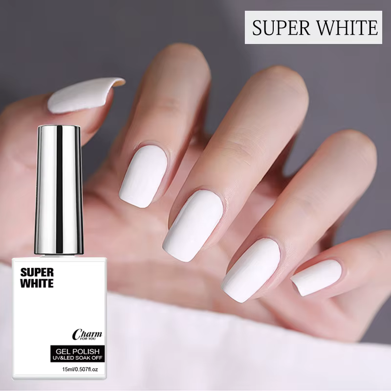 Vernis à ongles gel super blanc 15ml UV LED Soak Off