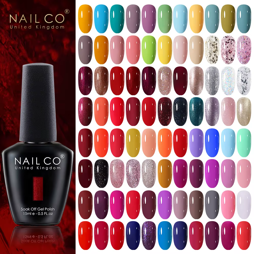 NAILCO 15ml rouge marron couleur série Gel vernis LED ongles Art manucure café UV Gel