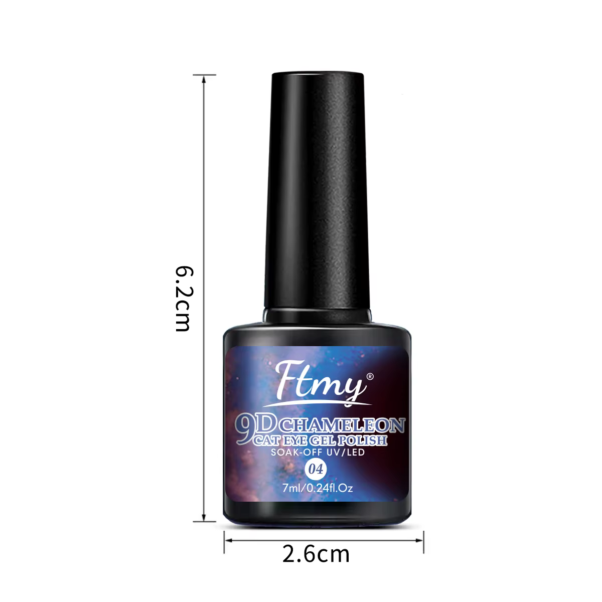 Gel à ongles magnétique arc-en-ciel de 7ml
