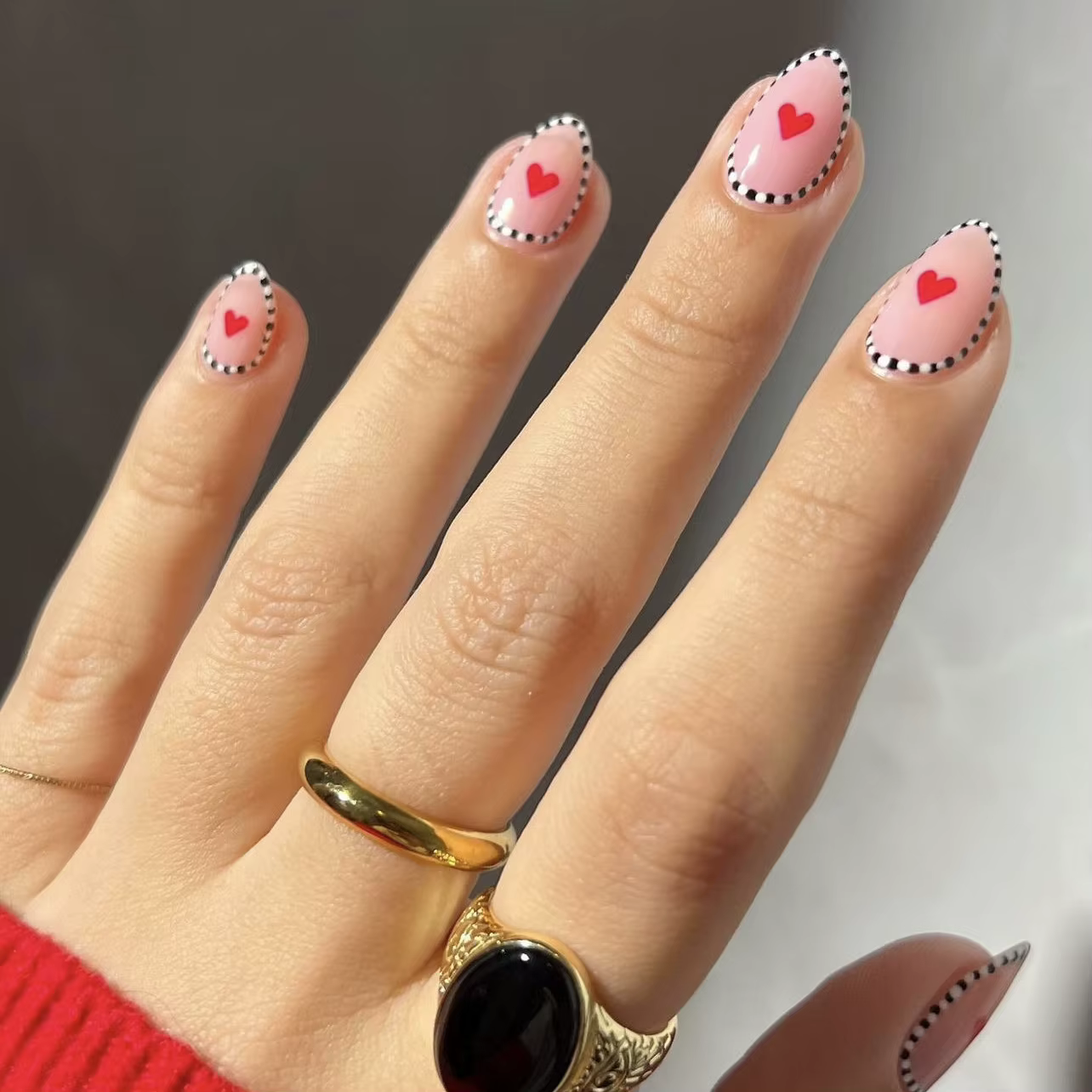 Leon-Faux ongles en poudre pailletée