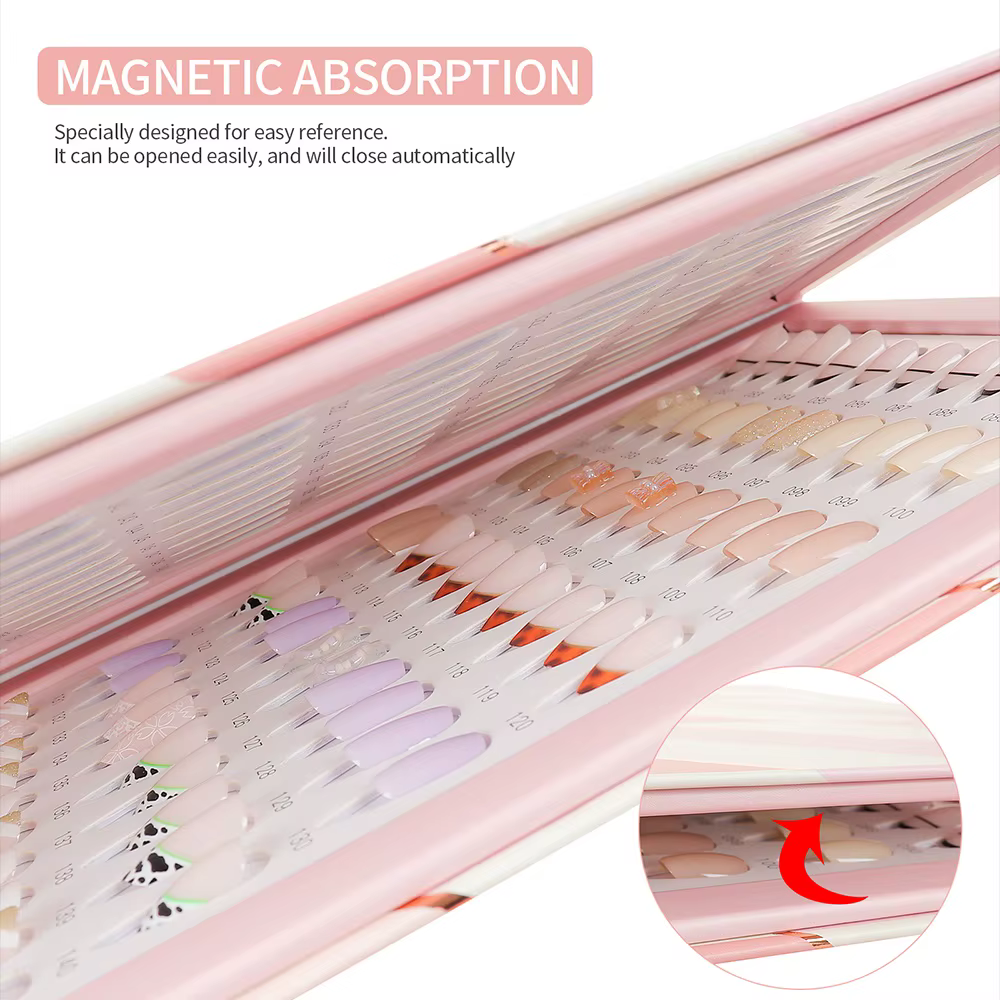 160 pièces couleurs faux ongles conseils livre d'affichage vernis