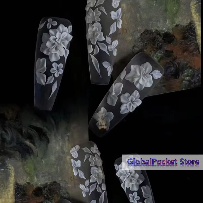 Moule en silicone 3D pour décorations d'ongles