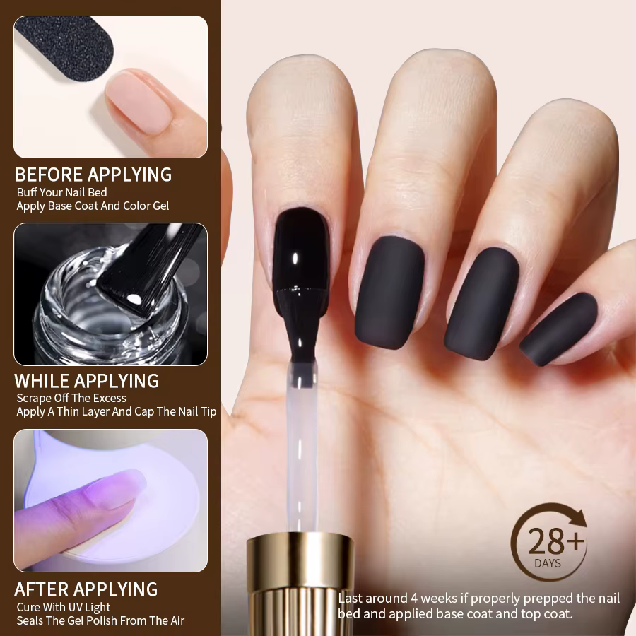 RS NAIL russe mat couche de finition Gel vernis à ongles 10g givré antiadhésif poudre tapis