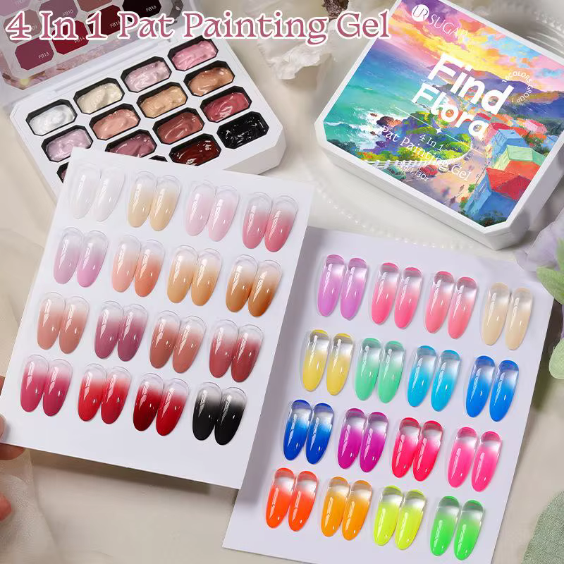 Kit de gel à ongles dégradé facile à appliquer