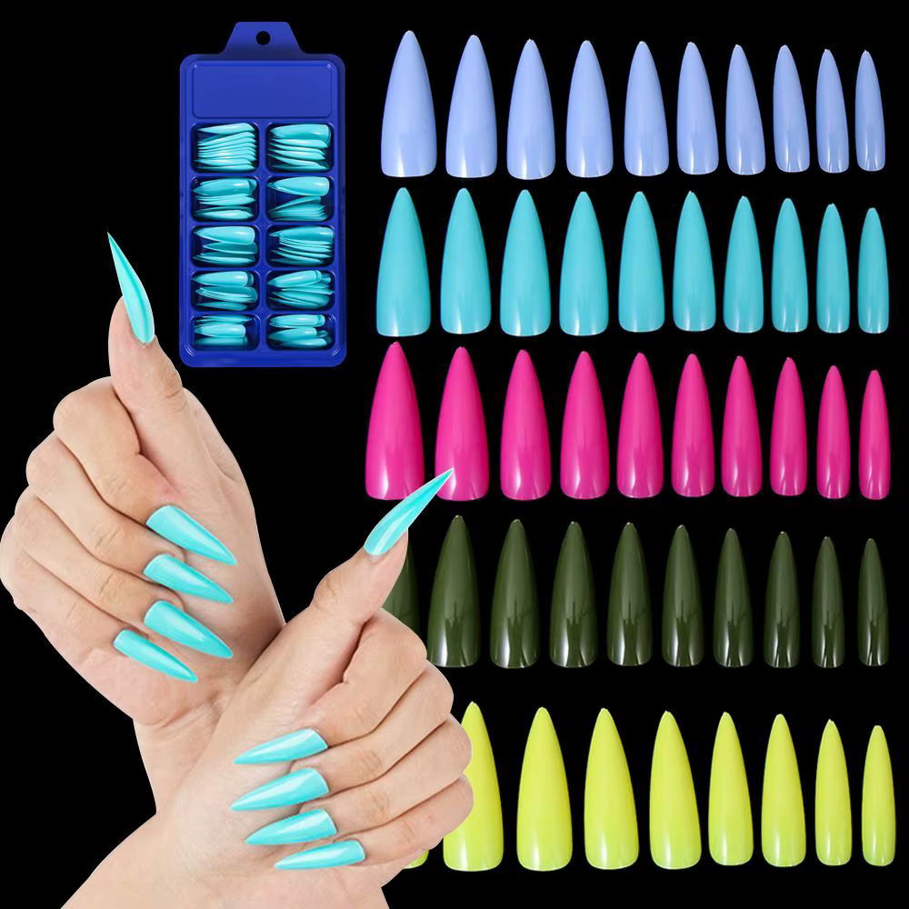Offre spéciale manucure Gel UV bricolage Long Stiletto faux ongles conseils outils de beauté