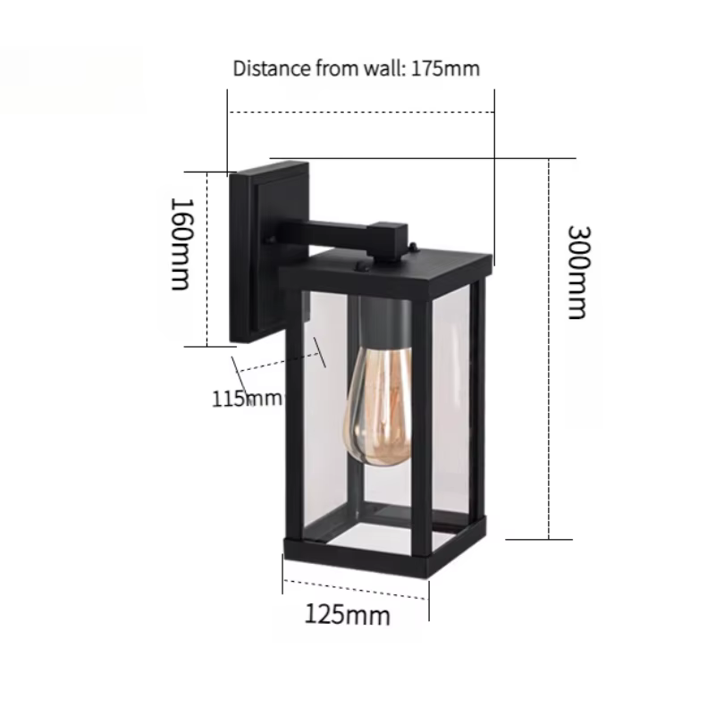 Lampes murales extérieures rétro imperméables pour balcon cour porte couloir extérieur applique murale Villa paysage décor éclairage