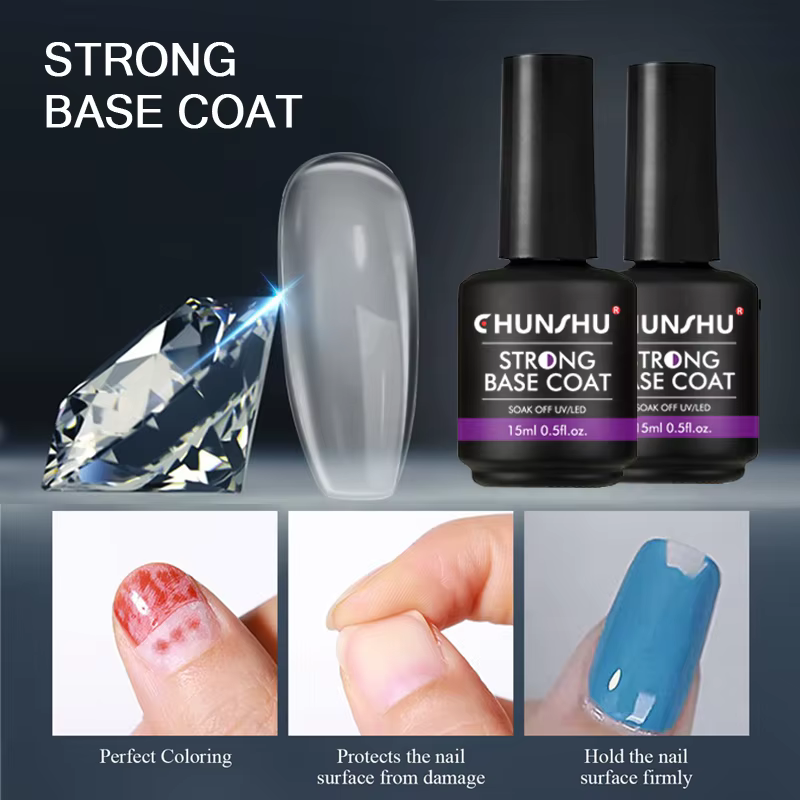 CHUNSHU 15ML couche de Base forte pour manucure hybride Nail Art Gel