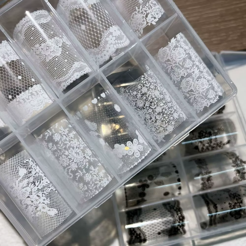 Autocollants pour ongles en dentelle