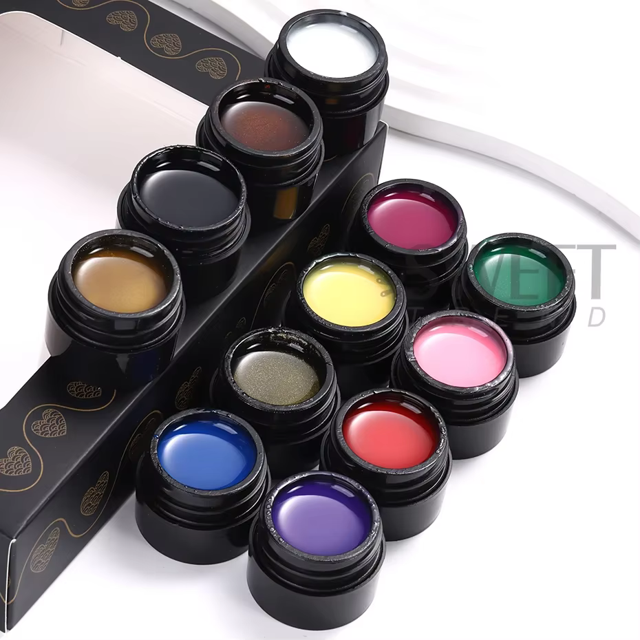 12 pièces 5ml araignée fil Gel vernis à ongles créatif coloré dessin fleur peinture ligne bricolage Nail Art Design Gel
