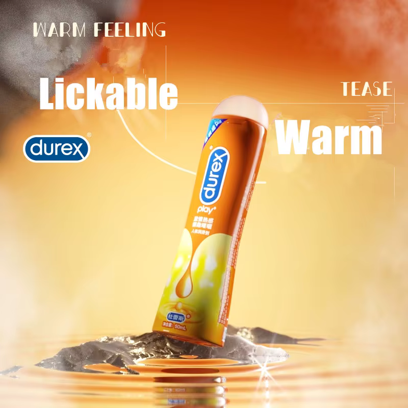 Durex play lubrifiant 5 Types à base de silicium 50ml lubrifiant à base d'eau léchable huile de Massage orgasme Anal Vaginal sexe lubrifiant jouets