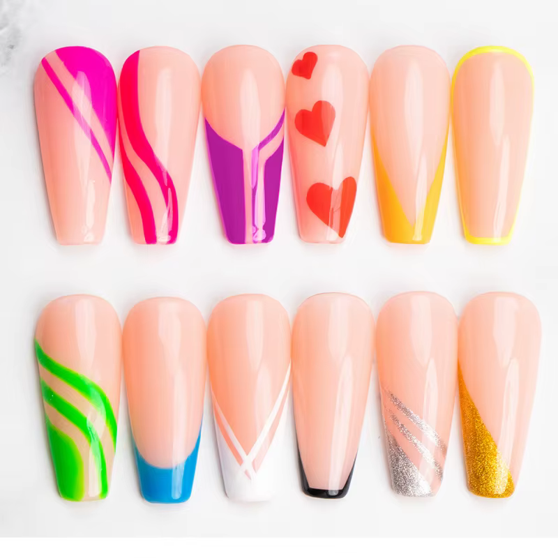 Kit de vernis à ongles gel semi-permanent 12 couleurs 8 ml