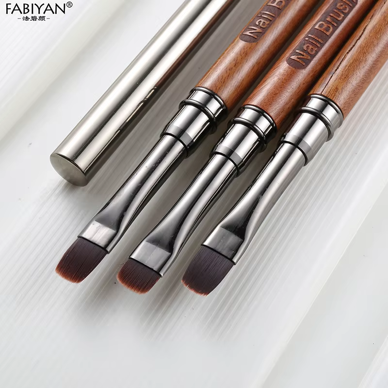 Stylo de photothérapie à colle pour Nail Art en bois de santal, brosse pour Gel UV, peinture, dessin de fleurs, outils de manucure pour Salon de manucure