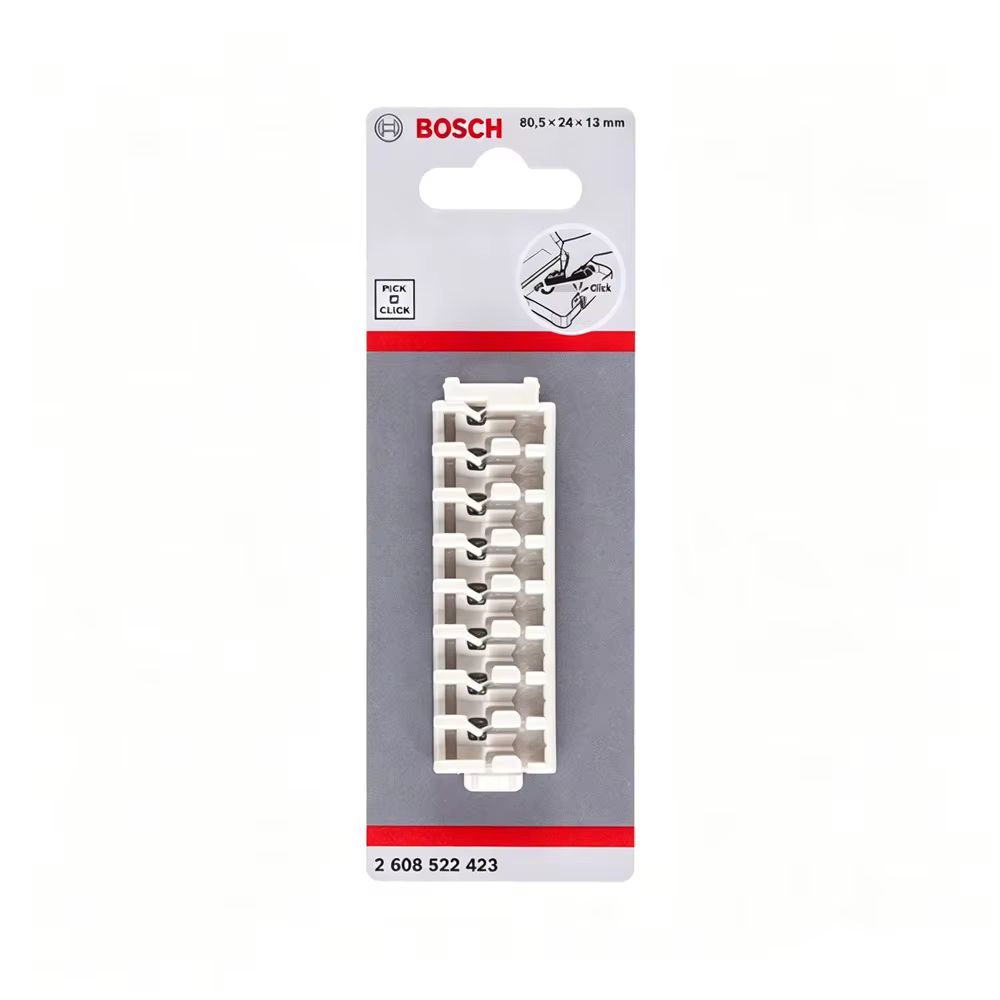 BOSCH Original Pick&Click – support pour tournevis et embouts de perçage, boîte de rangement multifonctionnelle pour bricolage, accessoire d'outillage combiné