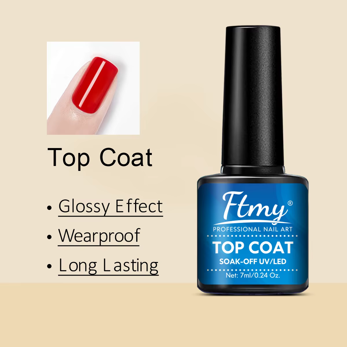 Ensemble de vernis à ongles Gel 2 pièces-manteau de Base de 0.24oz