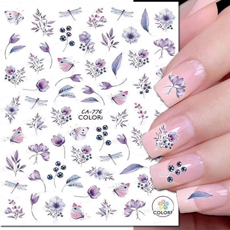 Autocollants adhésifs 3d pour Nail Art