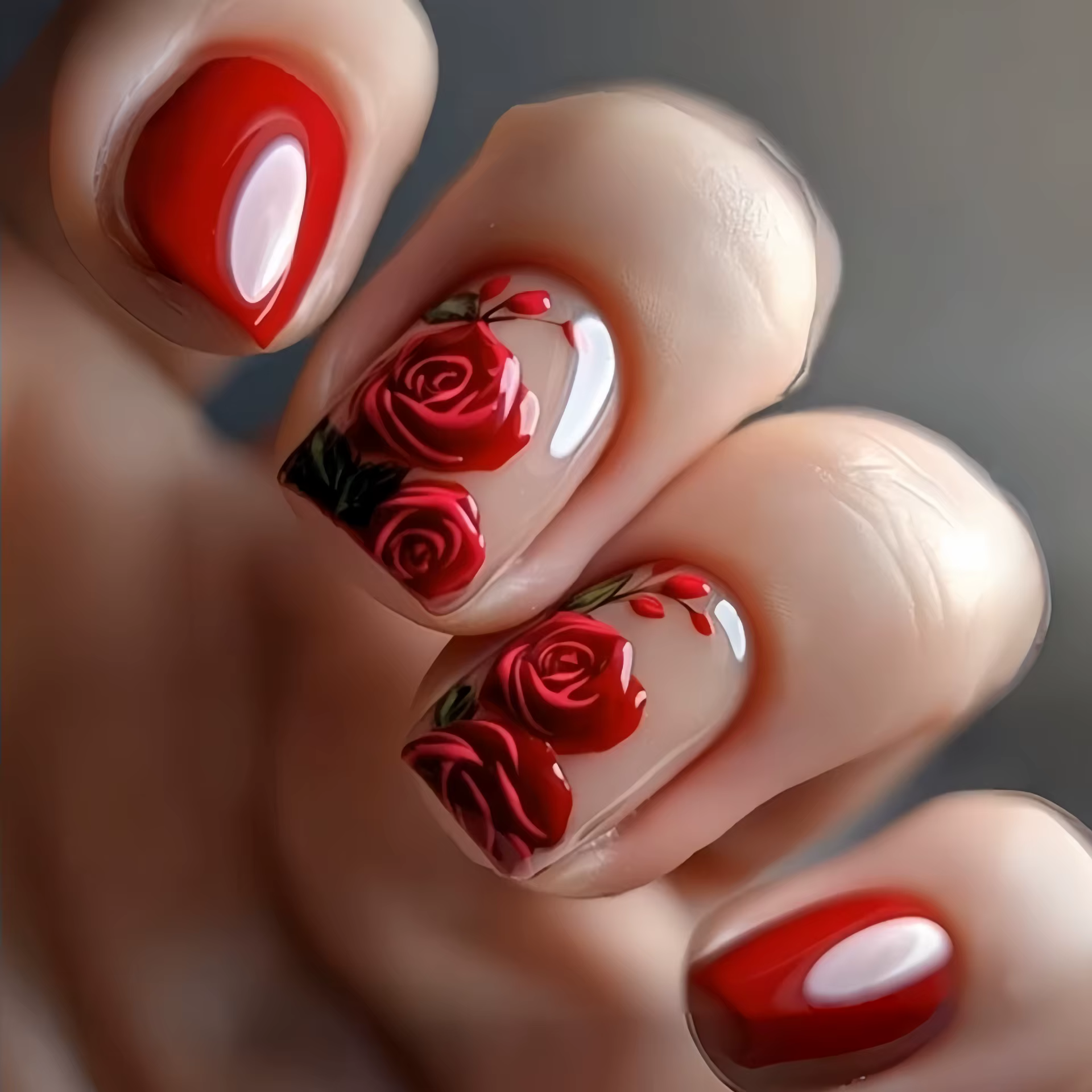 Faux ongles moyens pour femmes et filles