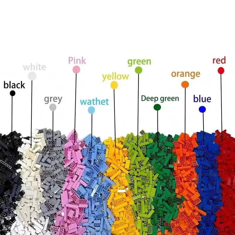 [83 pièces]【50g】 28803 15407 Ongles de figurines miniatures, blocs de taille standard, blocs multicolores rares, pièces de création MOC DIY.
