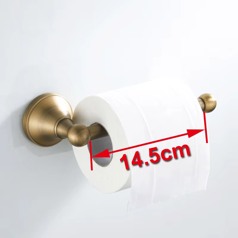 Ensemble d'accessoires de salle de bain de luxe en laiton massif: porte-serviettes, porte-papier, porte-serviettes, crochet pour peignoir, ensemble de salle de bain moderne complet