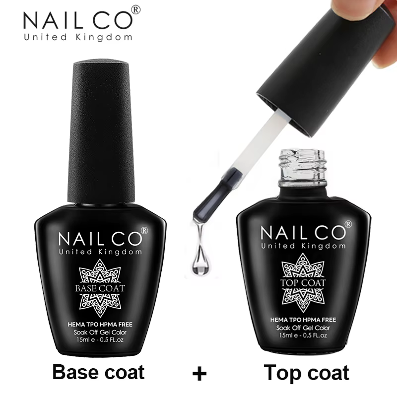 NAILCO 15ml Vernis à Ongles Gel Semi-Permanent Hema-Free Printemps-Été UV pour Manucure et Nail Art