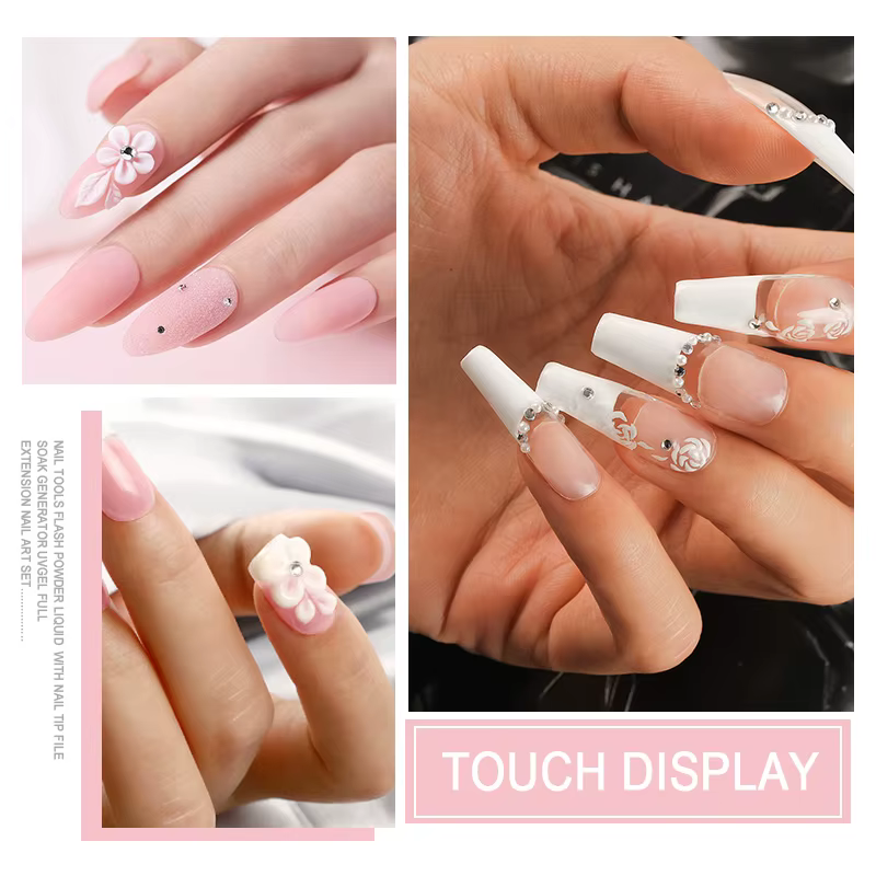 Kit de poudre de cristal pour ongles