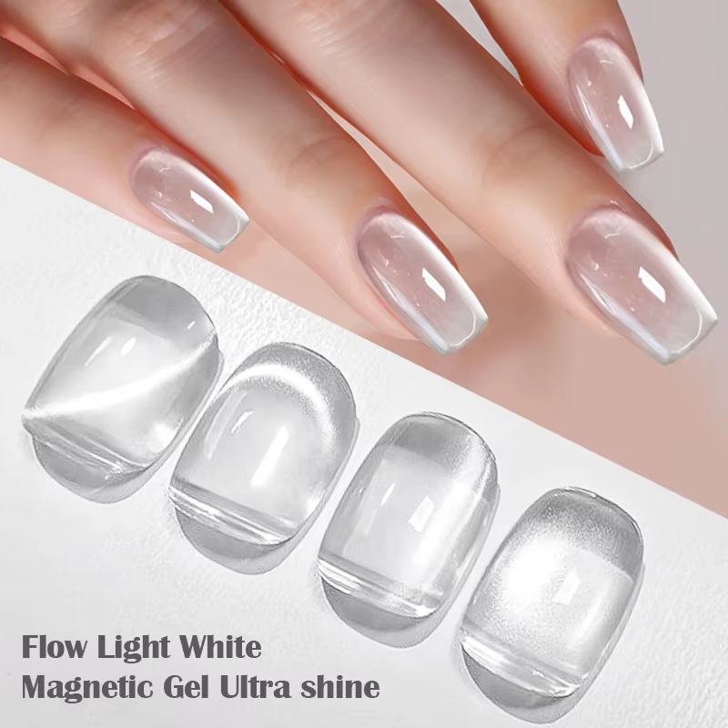 Vernis à ongles Gel magnétique chat blanc