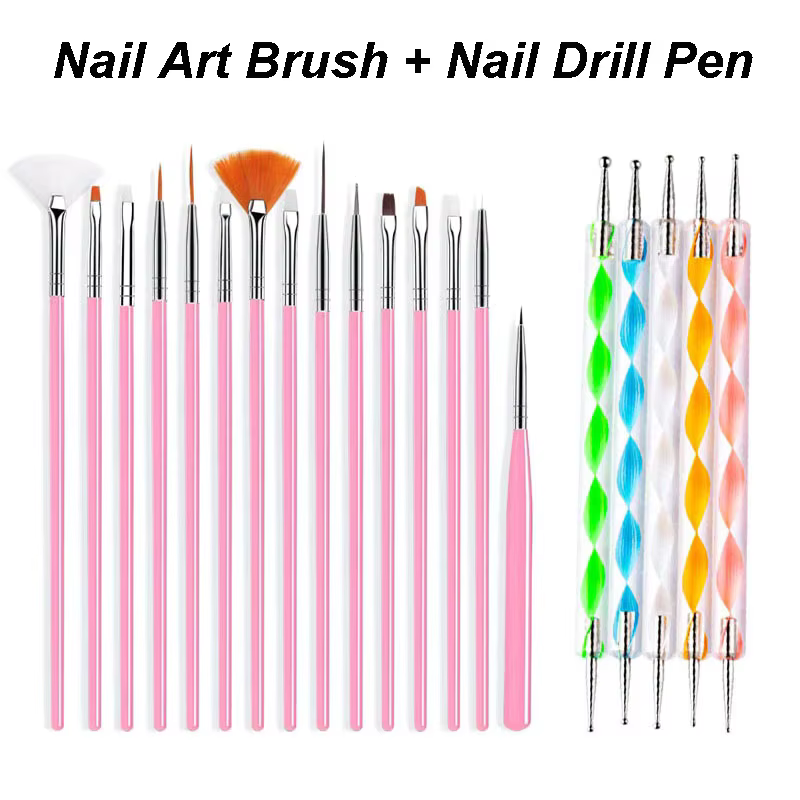Brosse pour Nail Art, pointe de conception