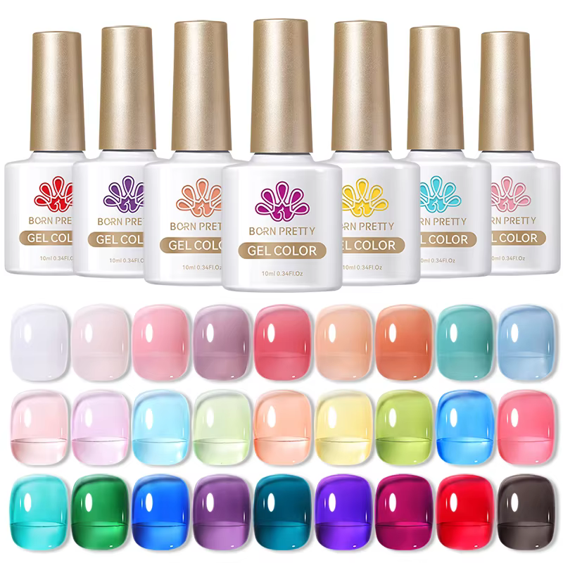 BORN PRETTY 10ml translucide gelée nu Gel vernis à ongles