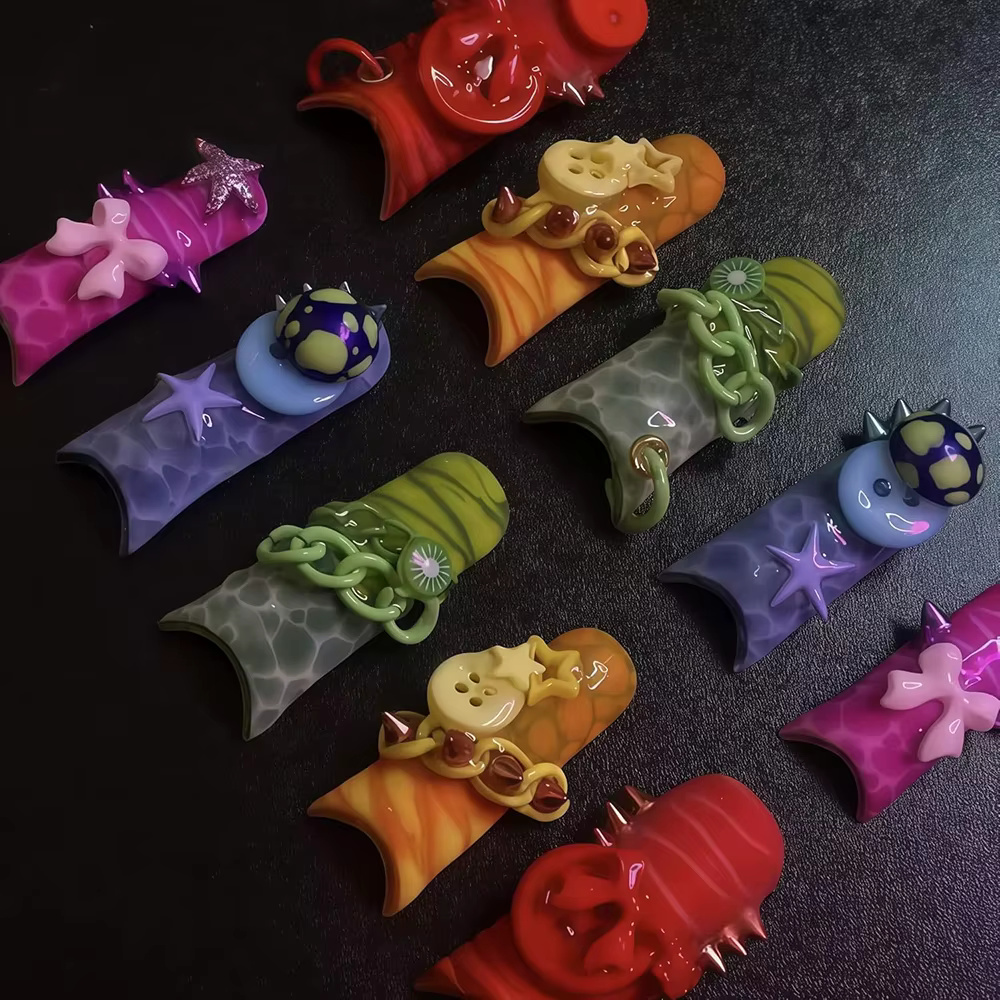Moule en silicone 3D pour boutons de nail art