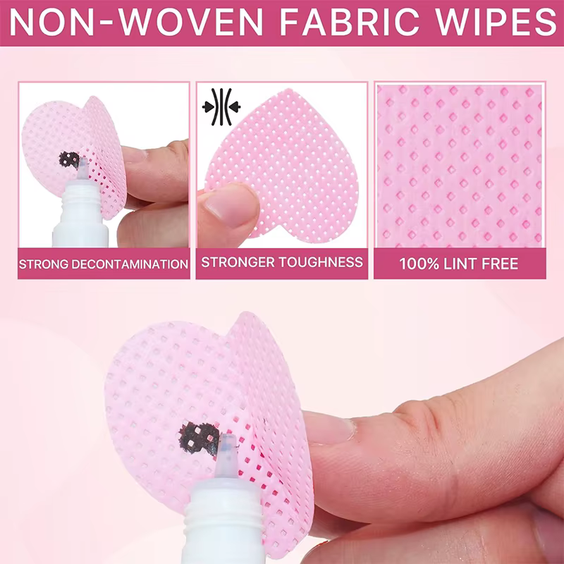 200 pièces/boîte lingettes à ongles non pelucheuses Extension de cils
