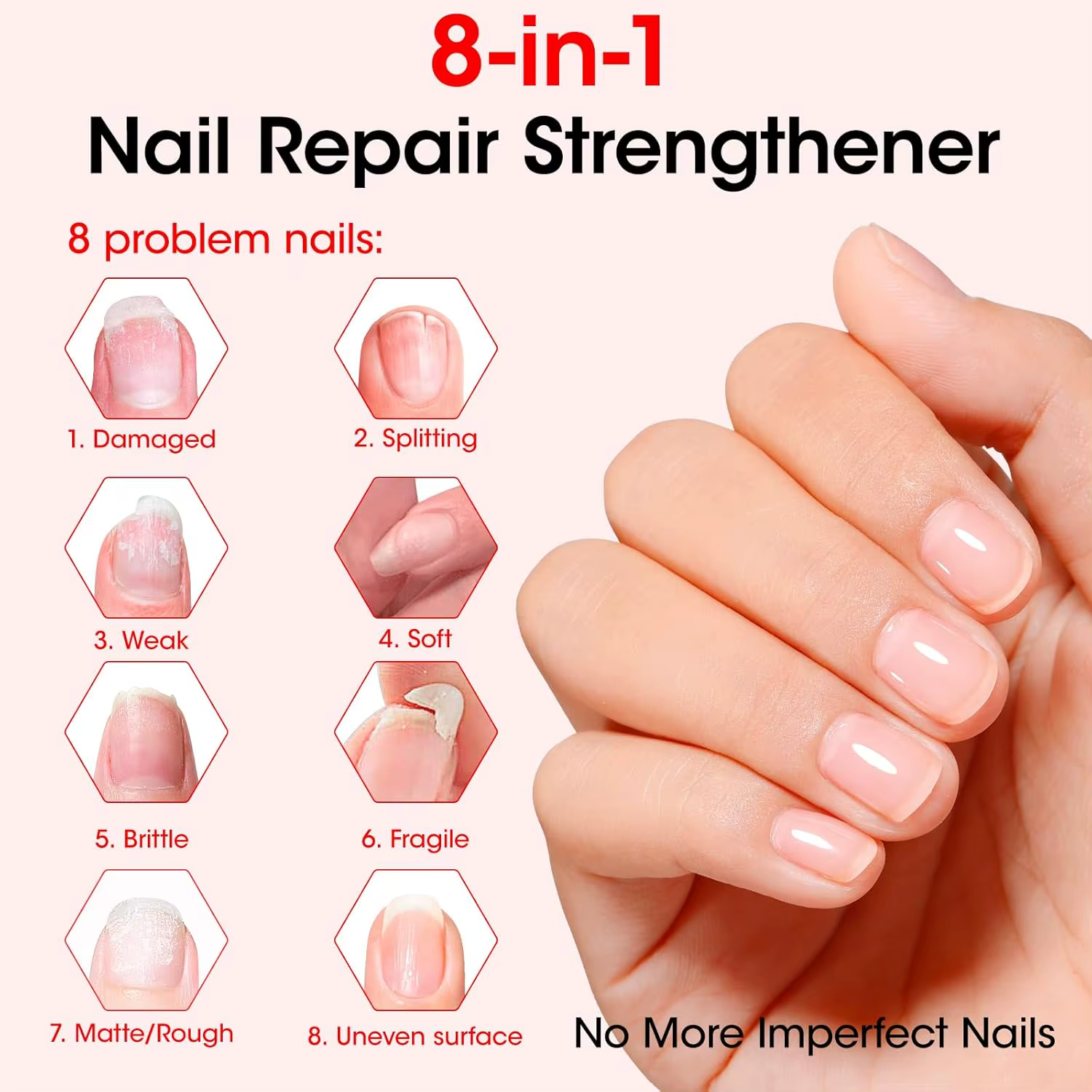 GELLEN Sérum fortifiant et durcissant pour ongles 8 en 1