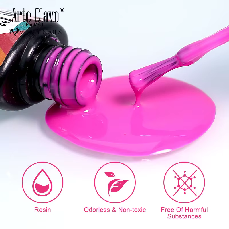 Vernis à ongles en gel Arte Clavo 8ml Rose