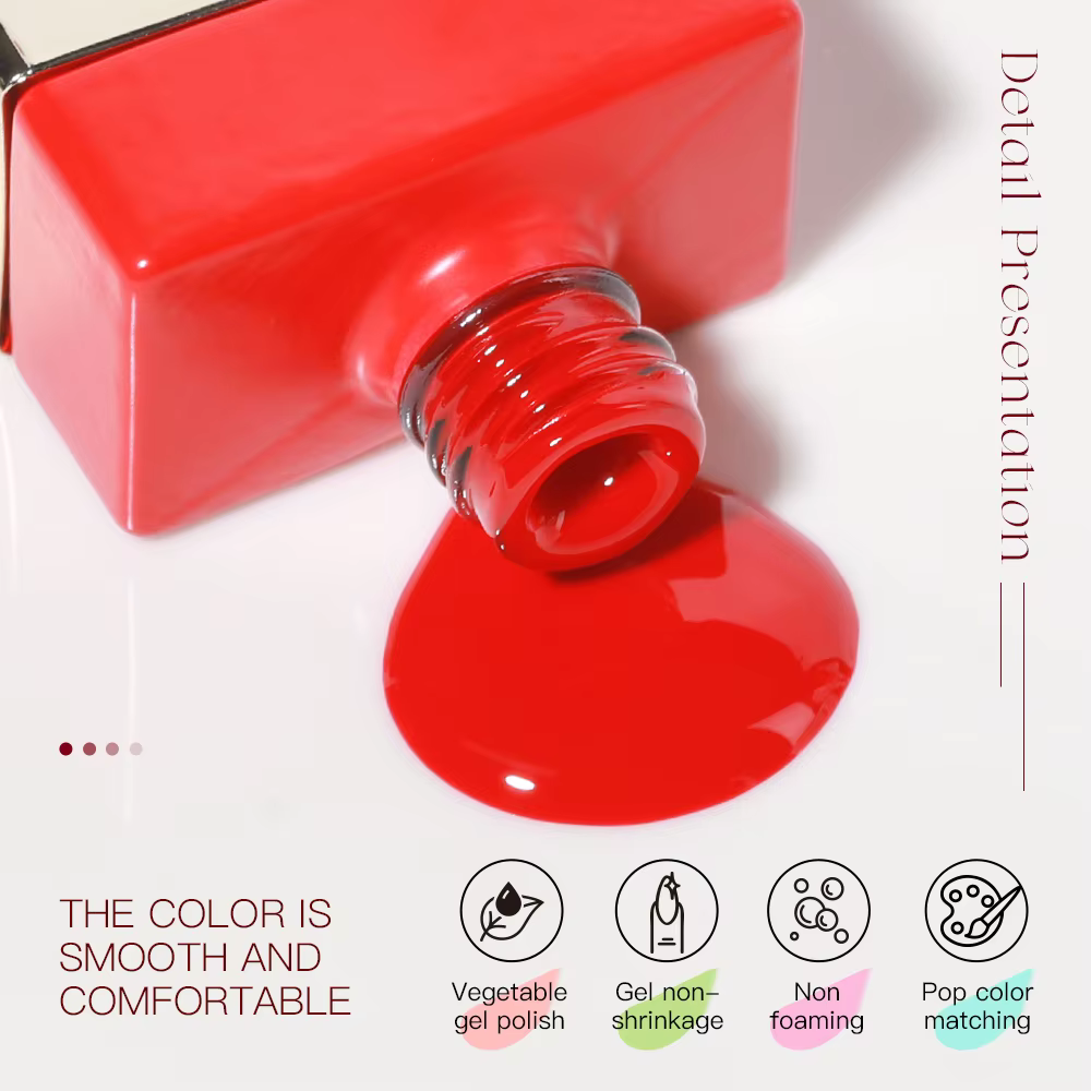 AS 15ml Gel vernis à ongles pas défini nouvel an Semi Permanent hybride noir rouge couleur Gel