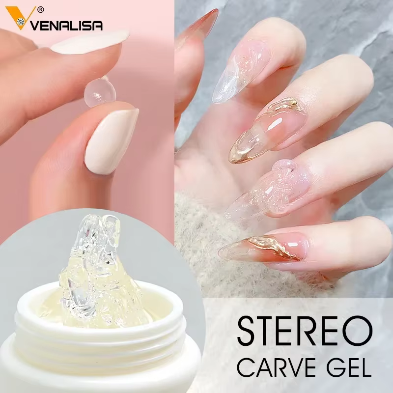 VENALISA japonais 5D modélisation stéréoscopique Sculpture Gel UV LED 15g peinture à ongles 3D
