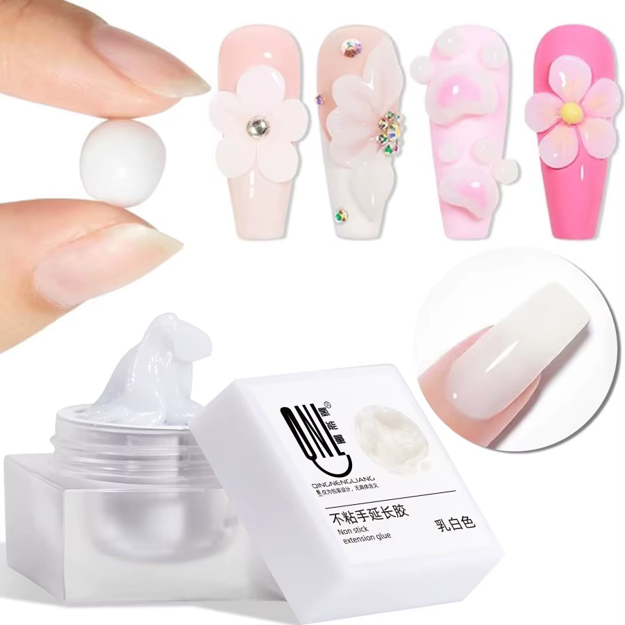 RS NAIL 5g antiadhésif main solide Extension vernis à ongles Gel gelée nu rose clair