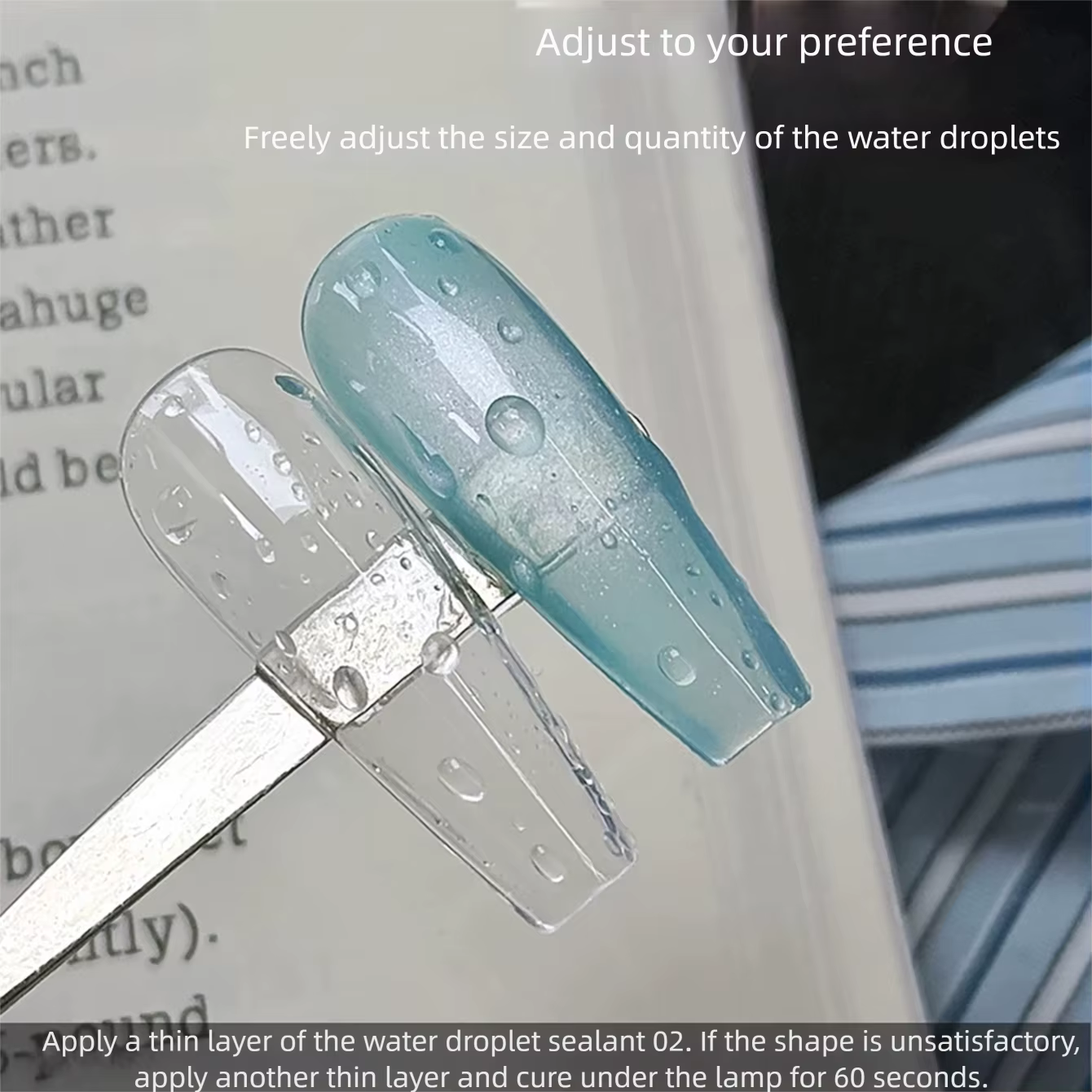 MIANEL 10ML/PCS Gel de finition transparent effet goutte d'eau sans résidu