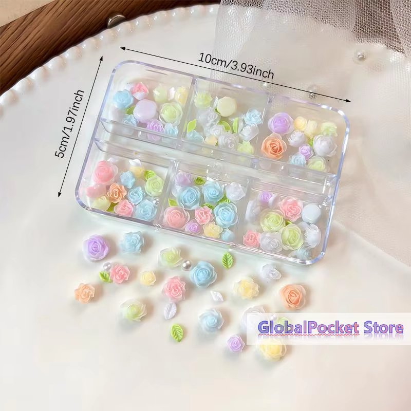 6/12 Grilles de breloques 3D pour nail art