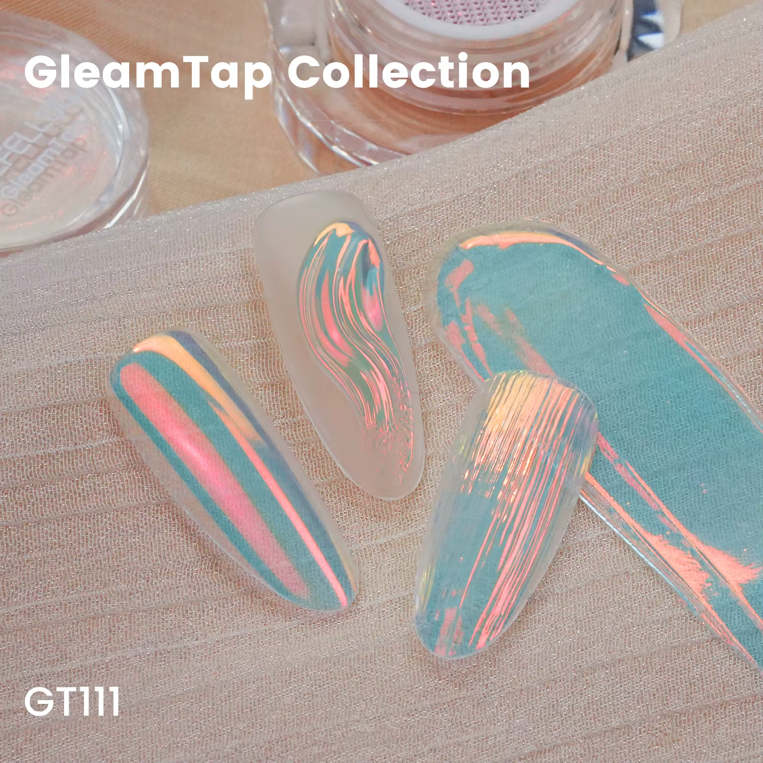 Nouvelle poudre à ongles YOKEFELLOW GleamTap Cushion Aurora Chrome