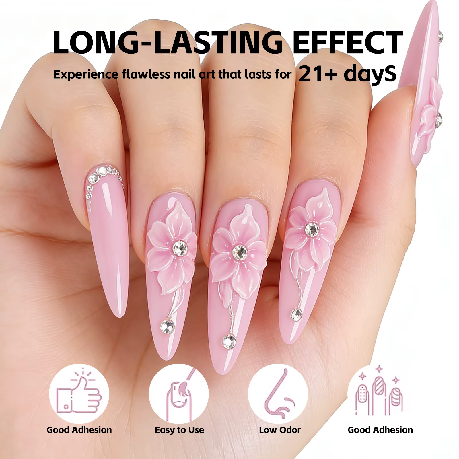 100g blanc clair antiadhésif Extension de main Gel pour ongles 3D façonnage sculpture Nail Art solide dur Gel UV LED