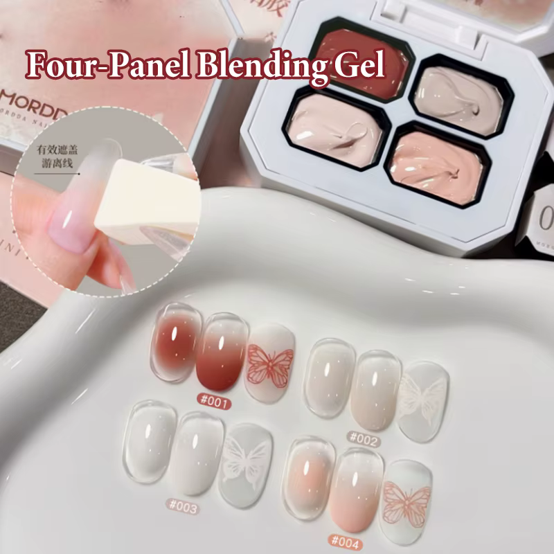 Palette de 4 Gels Nude pour Peinture et Dessin