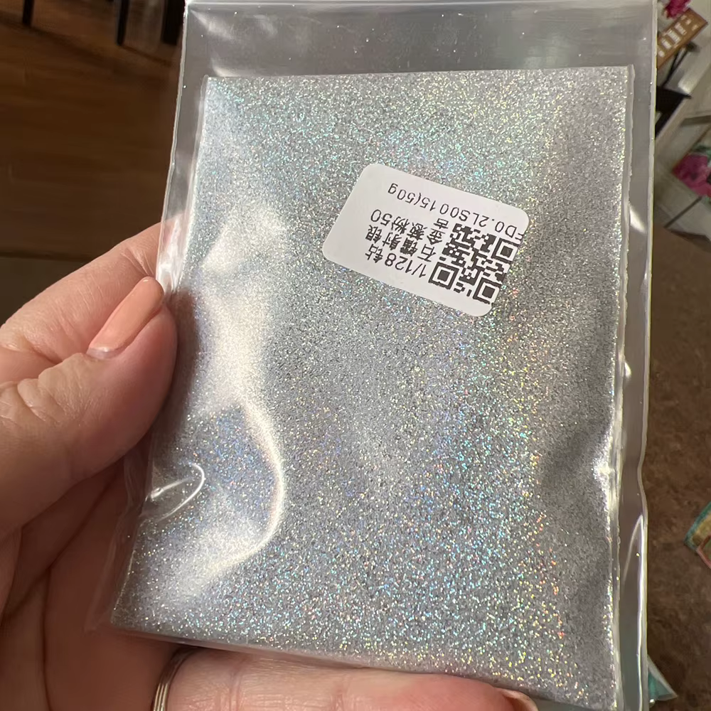 Poudre holographique pour ongles