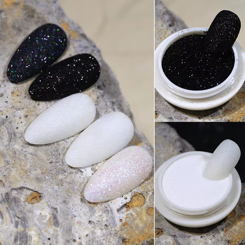 Poudre à paillettes pour ongles