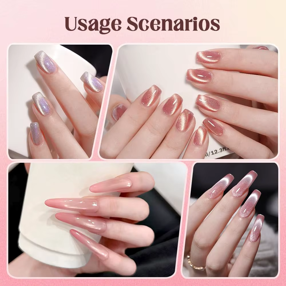 YIKOOLIN Aimant rotatif pour ongles effet œil de chat