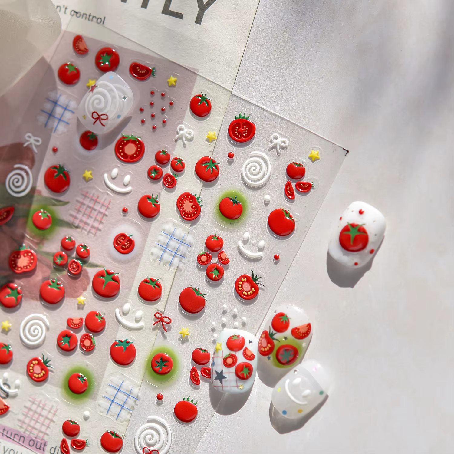 1 autocollant 5D pour nail art