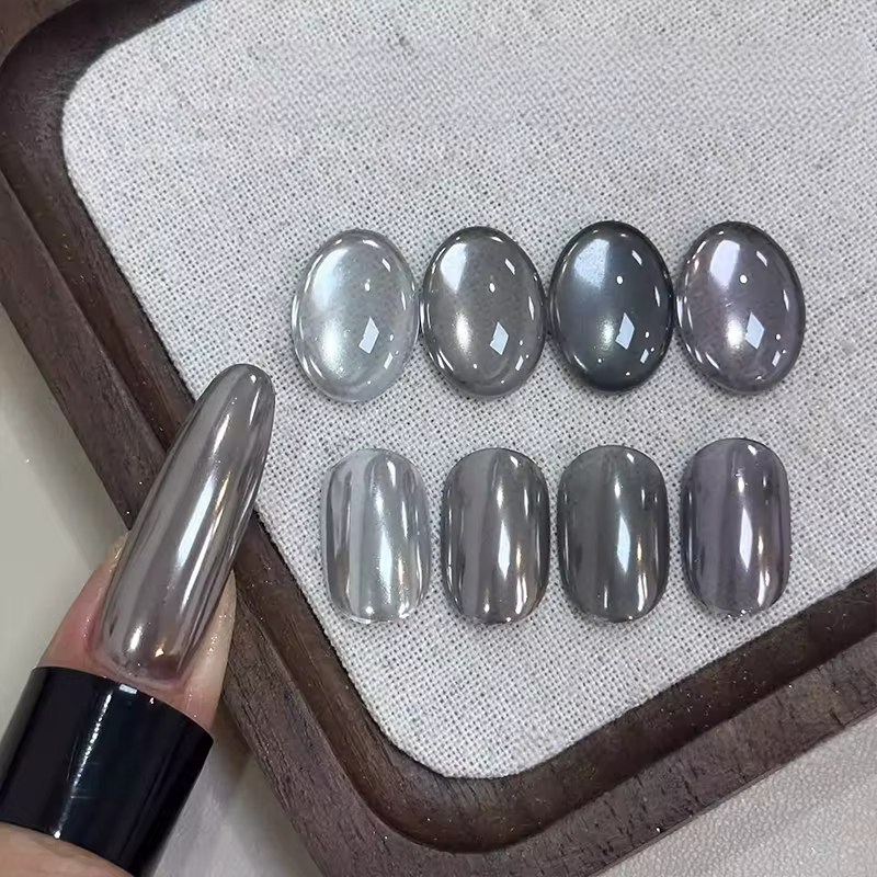 1 Boîte de Poudre à Ongles Super Magic Mirror Noire