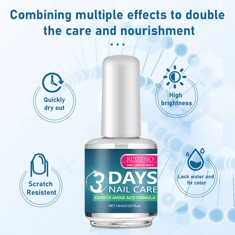 Nouveau Base Coat Nutritionnel Transparent pour Ongles