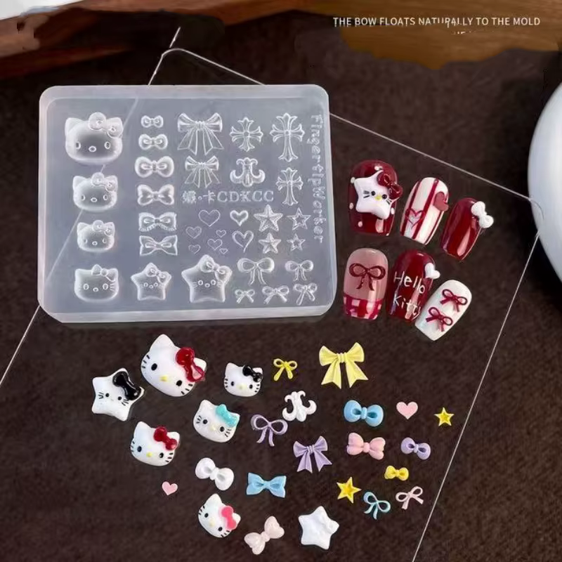 1 pièce Moule en silicone 3D en acrylique pour nail art