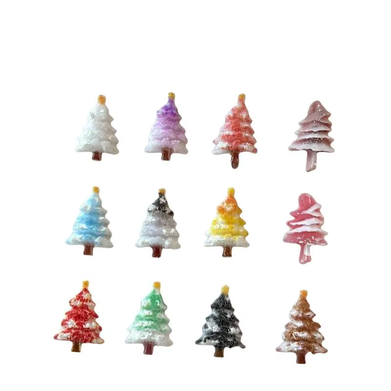 30 pièces, décorations pour ongles sur le thème de l’arbre de Noël, adorables paillettes, mini ornements en résine et en cristal pour la décoration d’ongles, idéal pour les créations manucure d’hiver