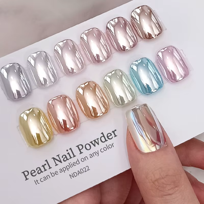 NICOLE DIARY – poudre à ongles miroir au clair de lune
