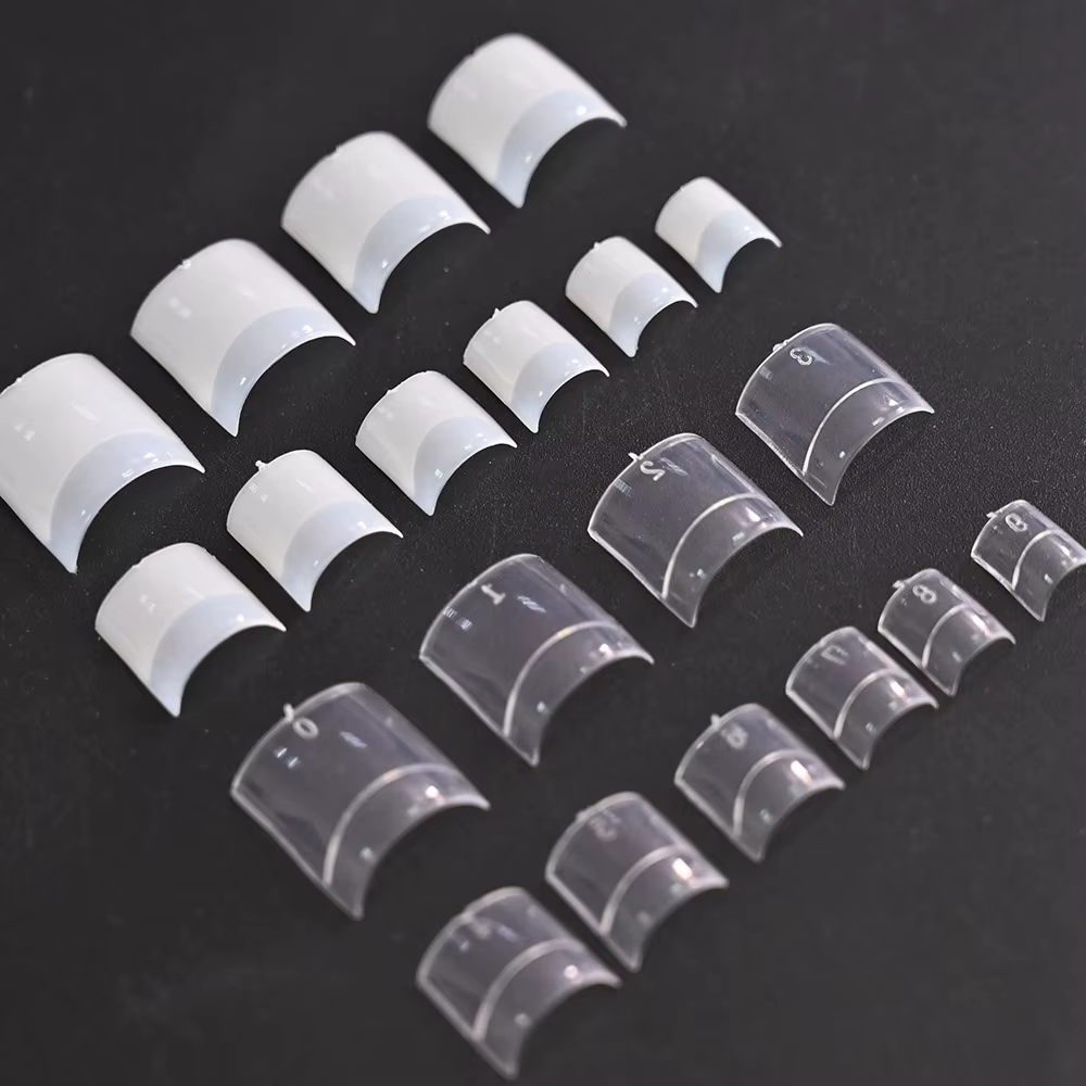 Faux ongles carrés en acrylique pour manucure des pieds