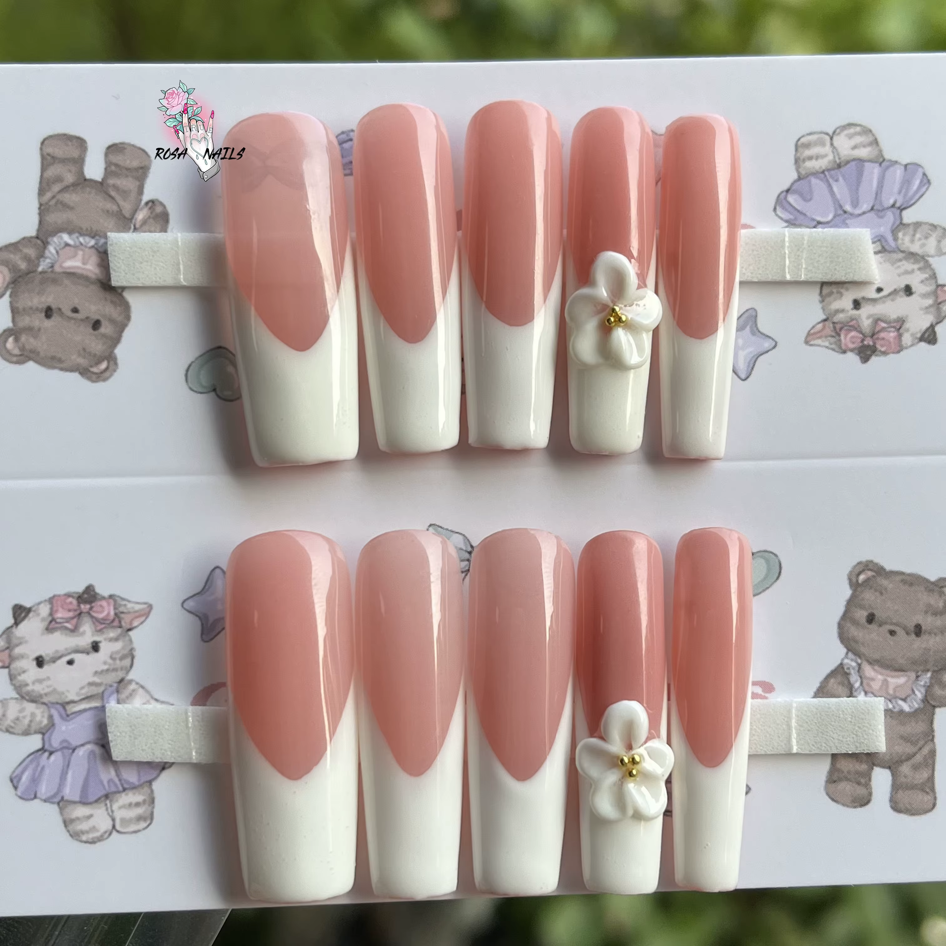 Nail Art-Embouts français extra longs